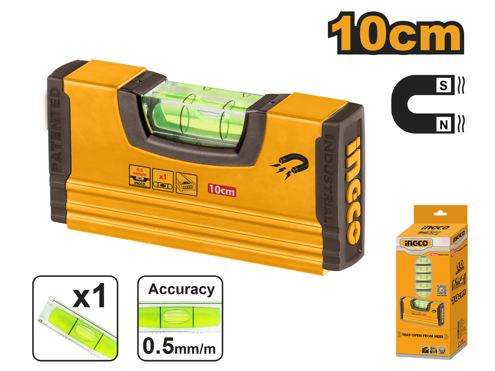 NIVEL MAGNÉTICO  DE BOLSILLO