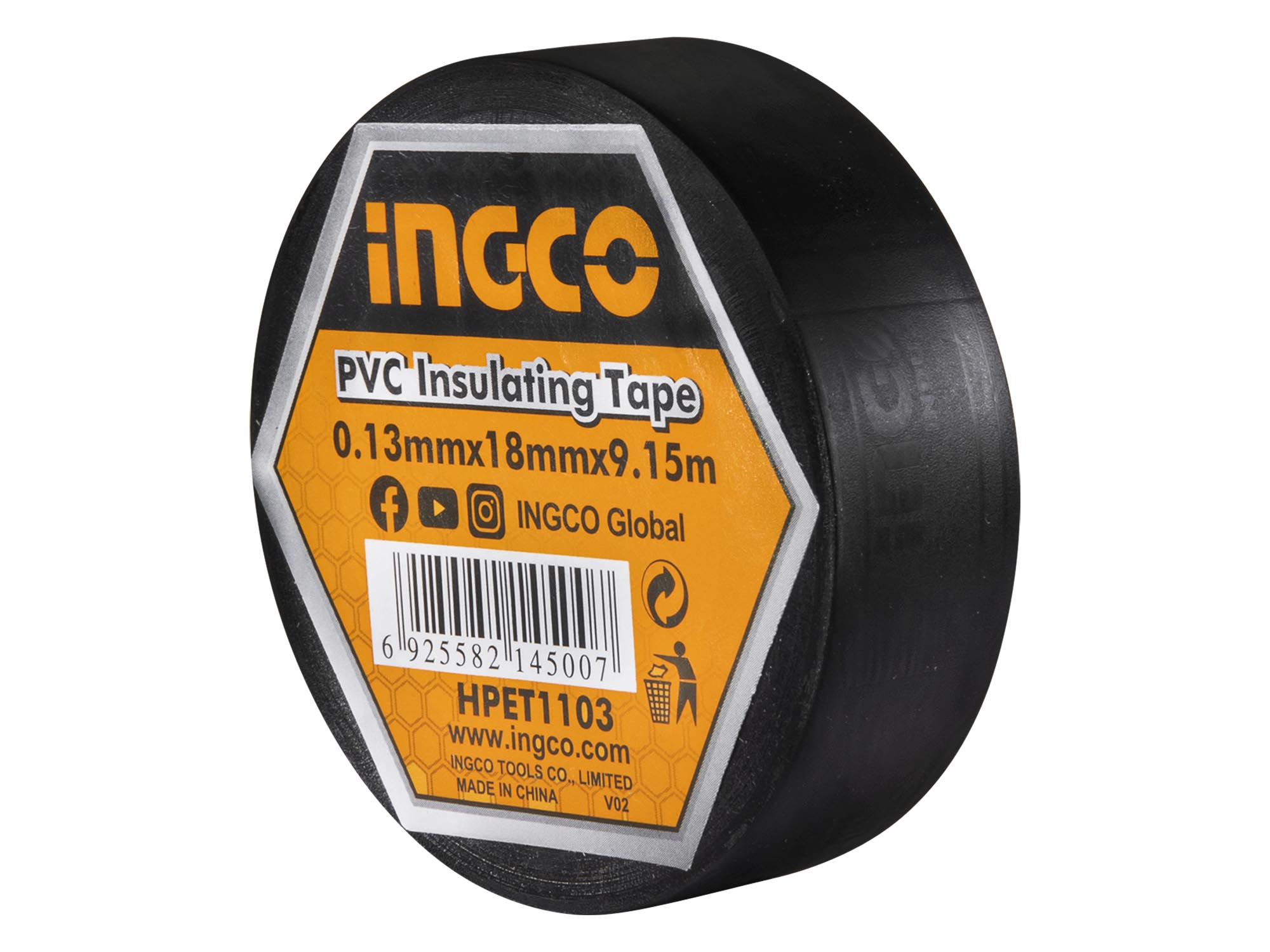 CINTA DE AISLAR NEGRA DE PVC