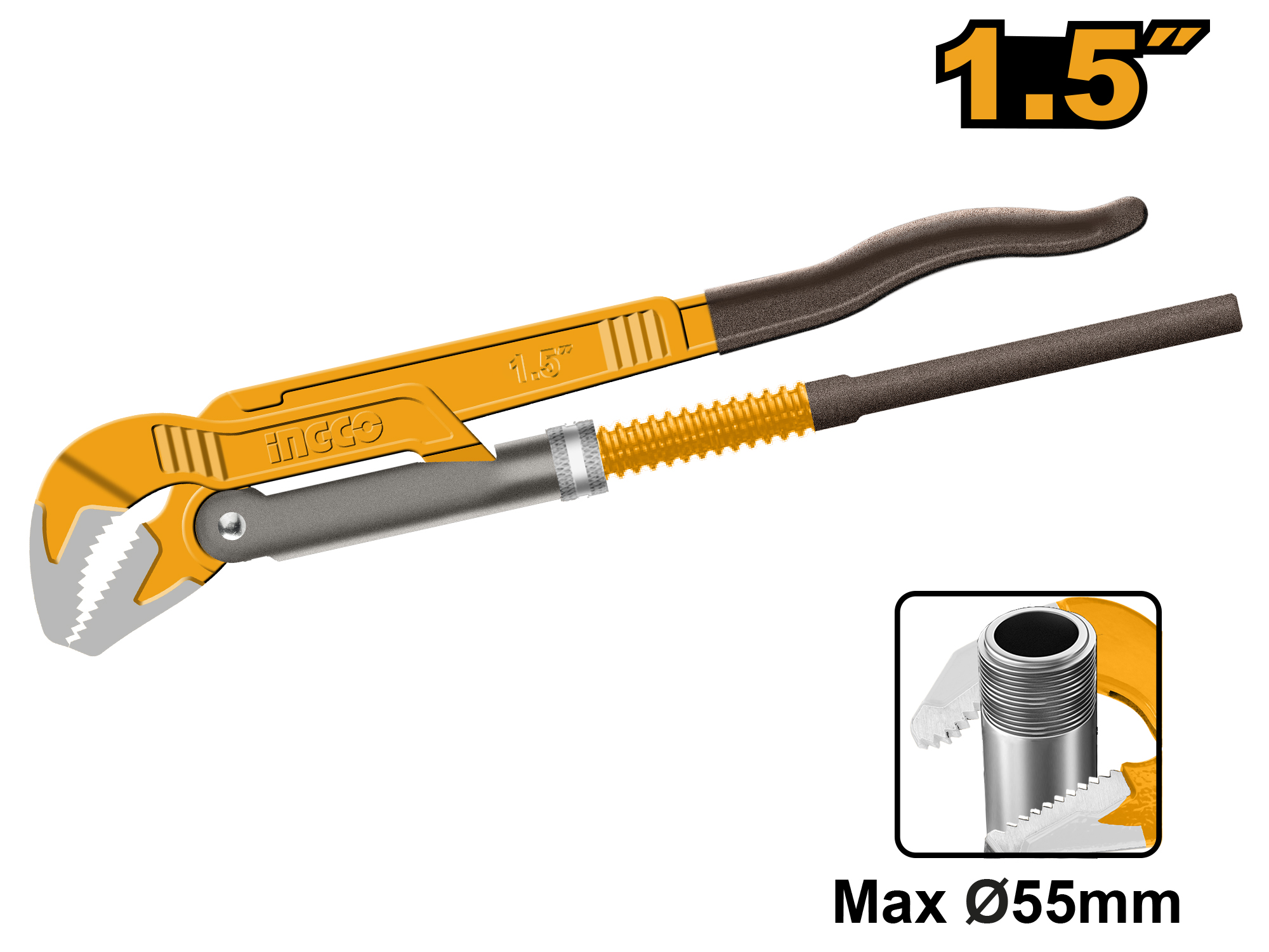 LLAVE DE TUBO TIPO SUECA 45°