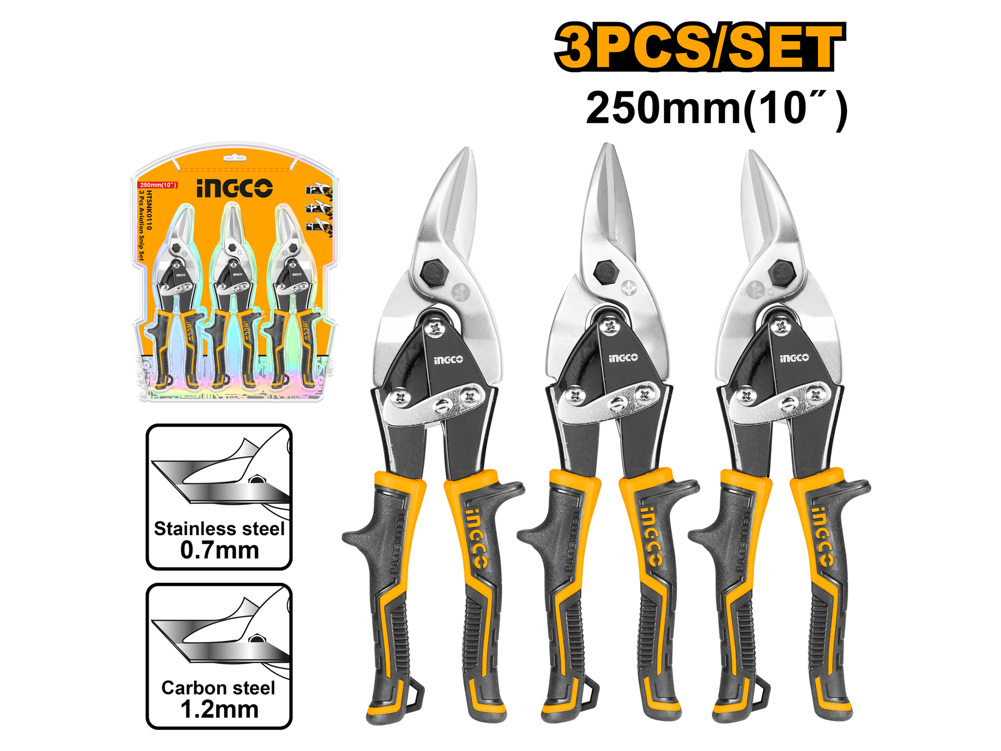 SET DE TIJERAS DE AVIACION 3 PZS