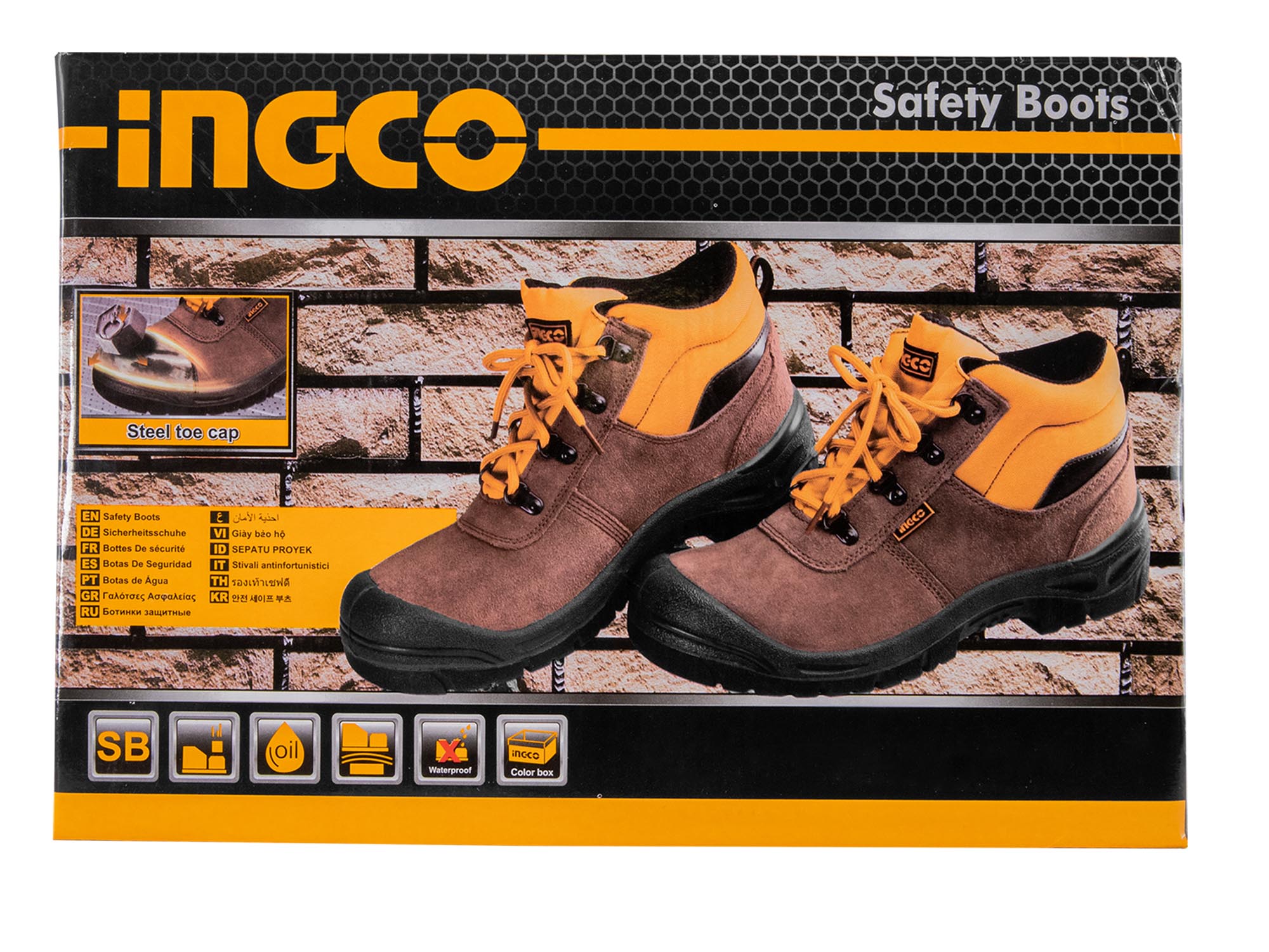 BOTA DE SEGURIDAD CAFÉ - Imagen 4