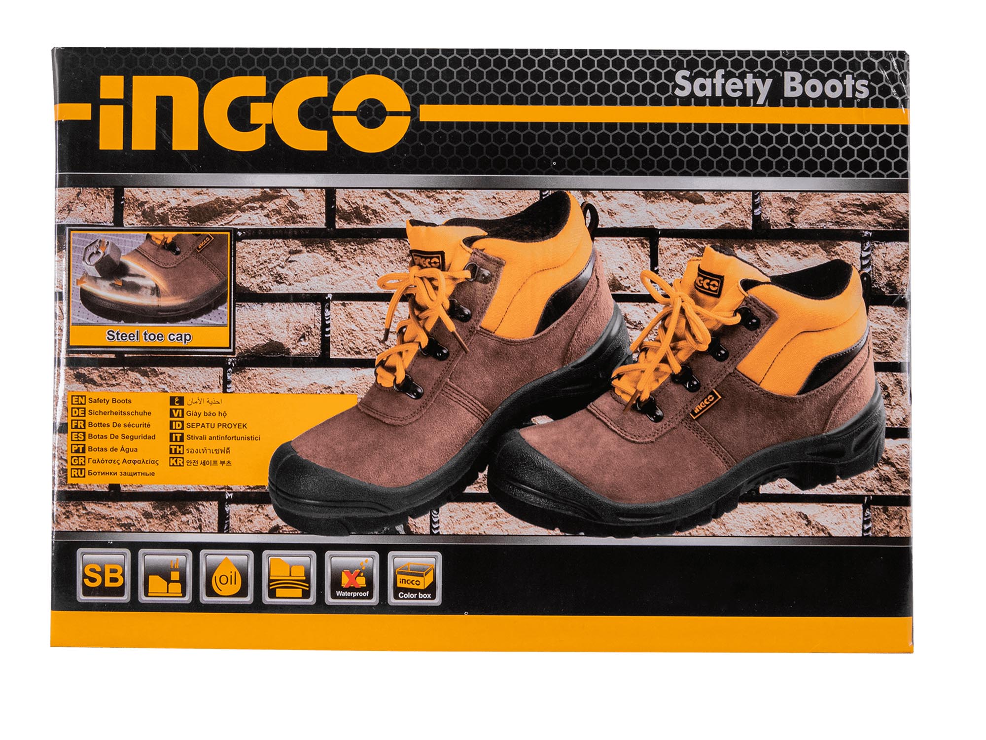 BOTA DE SEGURIDAD CAFÉ - Imagen 4