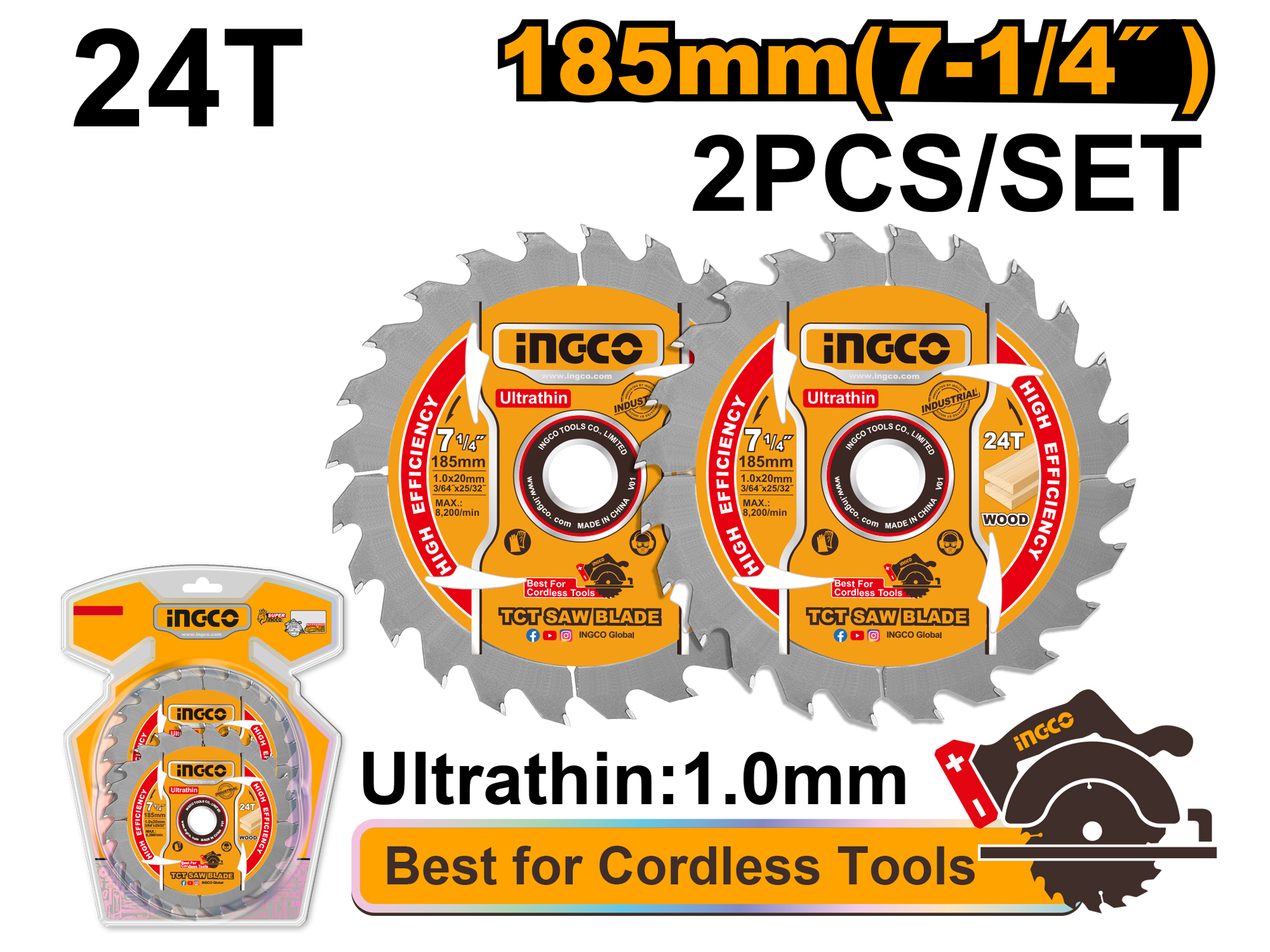 DISCOS DE CORTE RAPIDO ULTRAFINO PARA SIERRA 2PCS