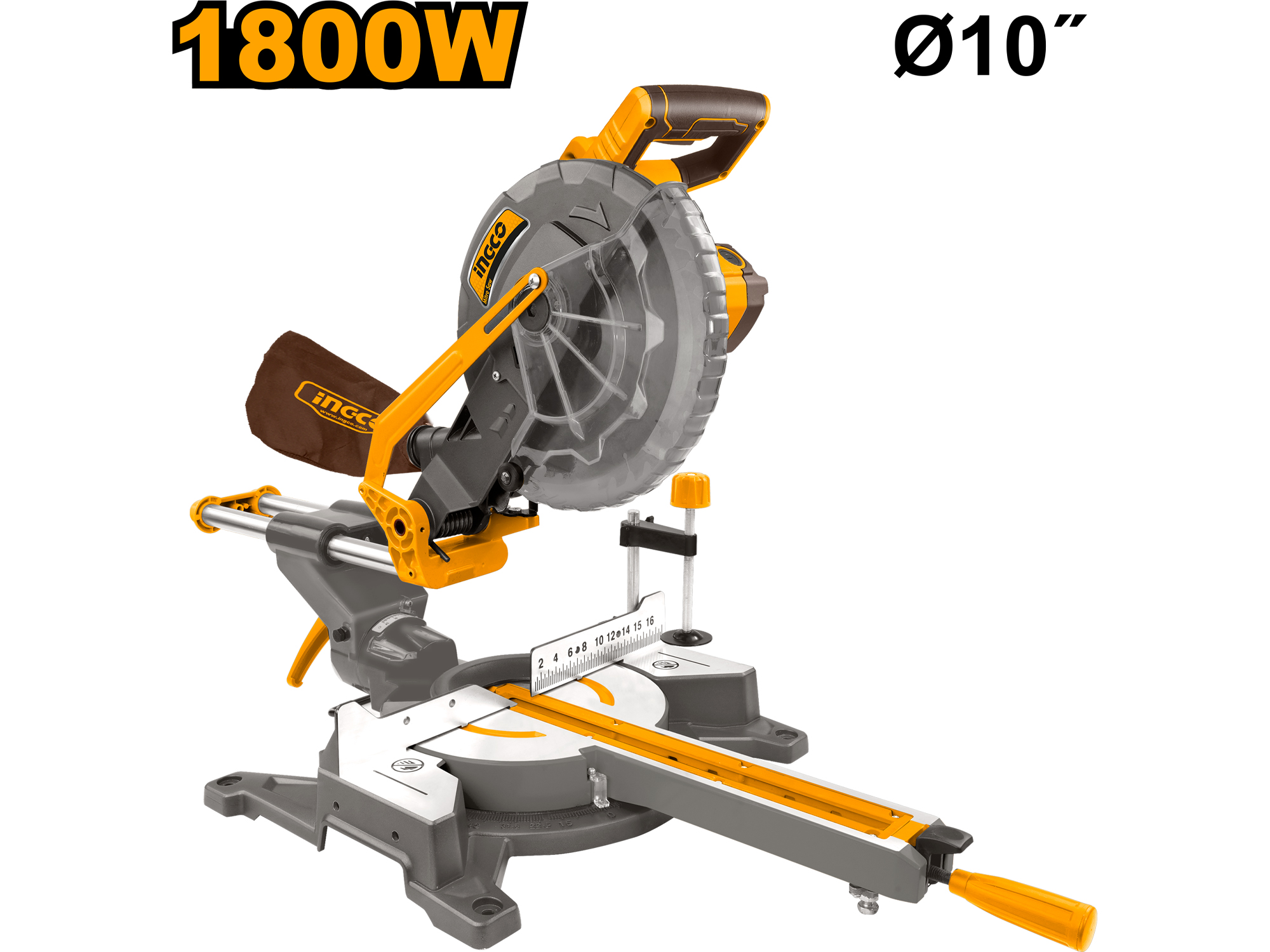 SIERRA DE INGLETE TELESCOPICA 1800W, 10"