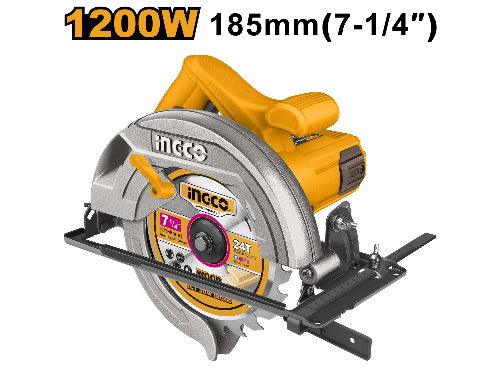 SIERRA CIRCULAR 1200W, 7-1/4"