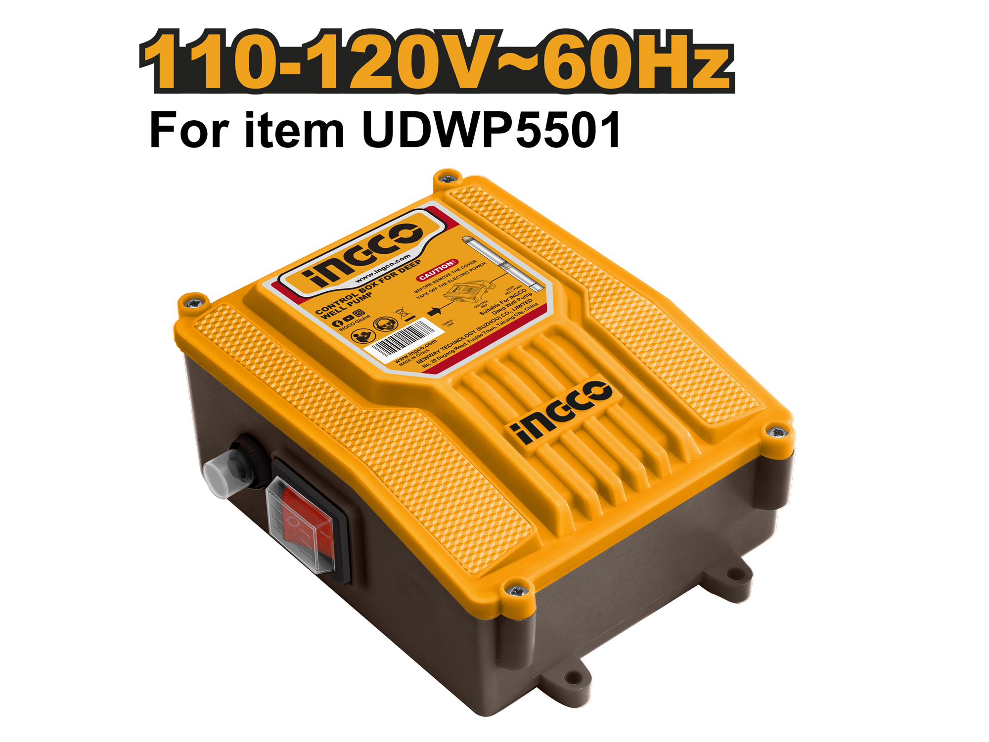 CAJA DE CONTROL PARA BOMBA SUMERGIBLE 550W INGCO