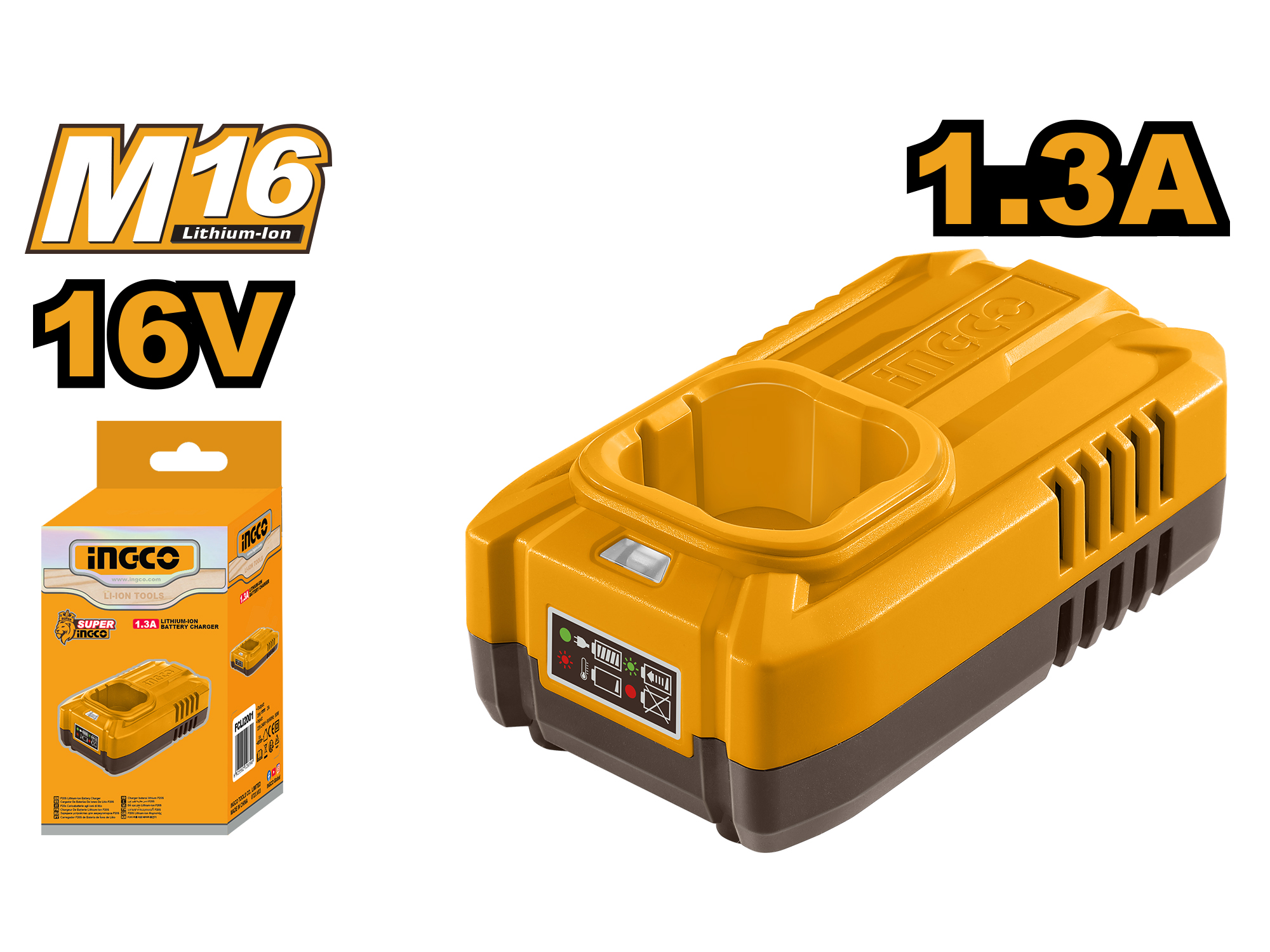 CARGADOR PARA BATERIA 16V, 1.3Ah