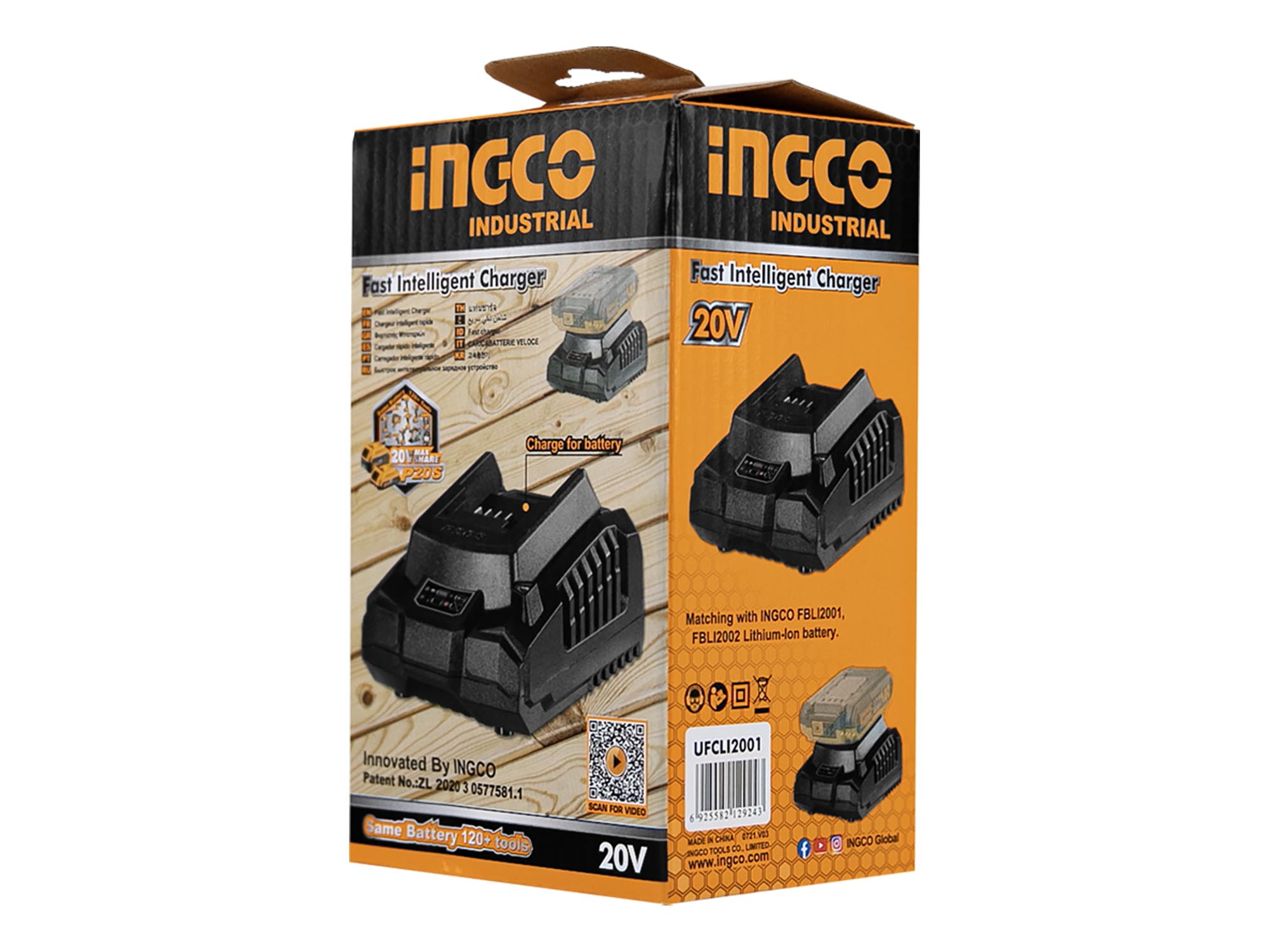 CARGADOR PARA BATERÍA DE LITIO 20V 2.0Ah - Imagen 2