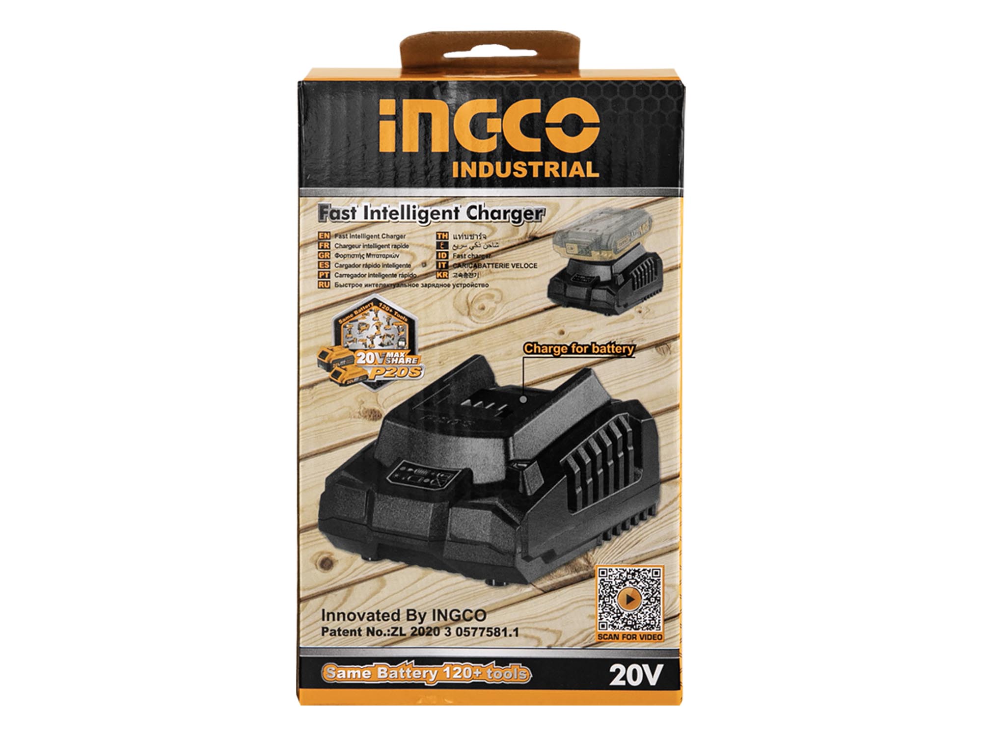 CARGADOR PARA BATERÍA DE LITIO 20V 2.0Ah - Imagen 3