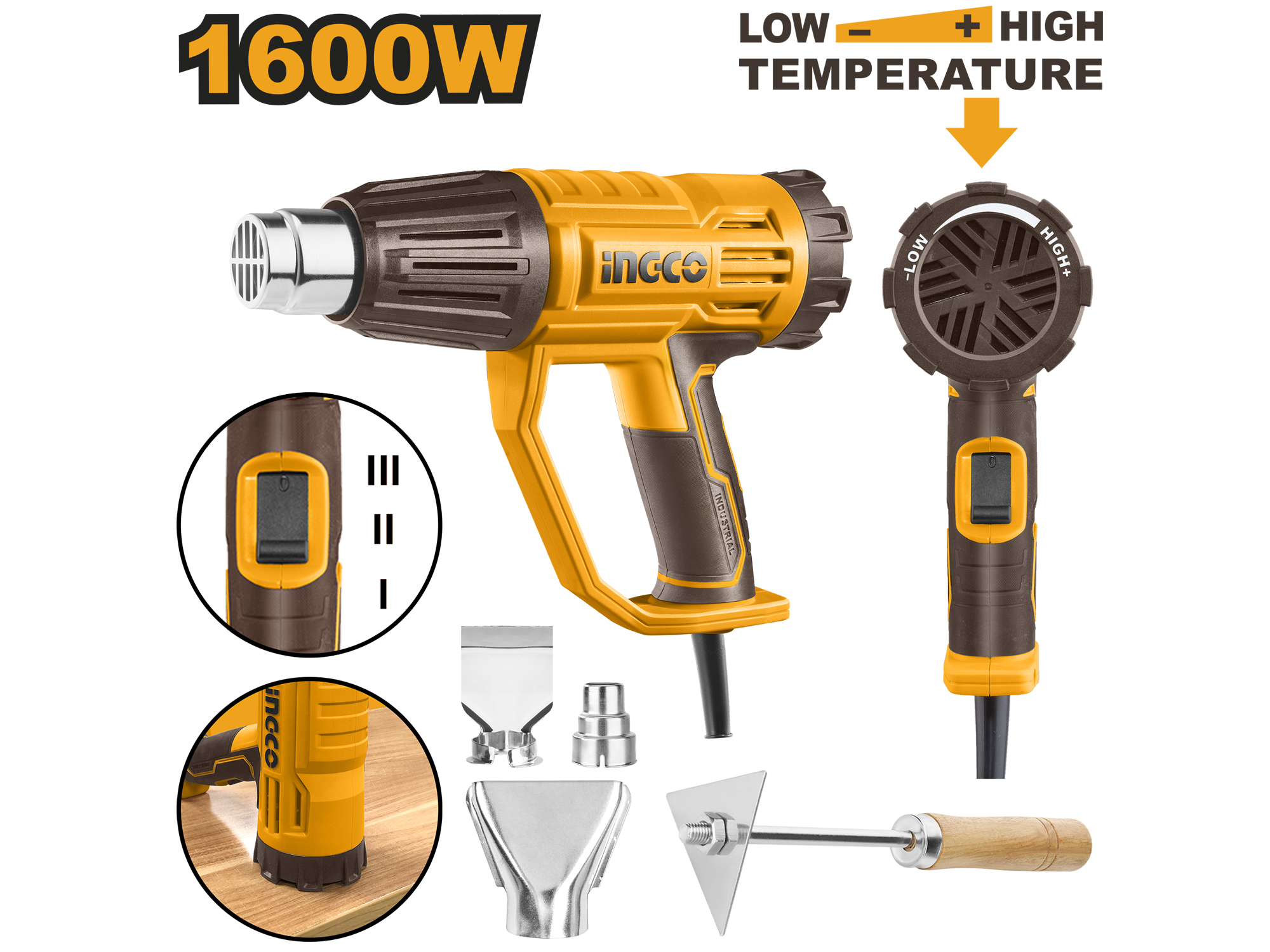 PISTOLA DE CALOR 1600W