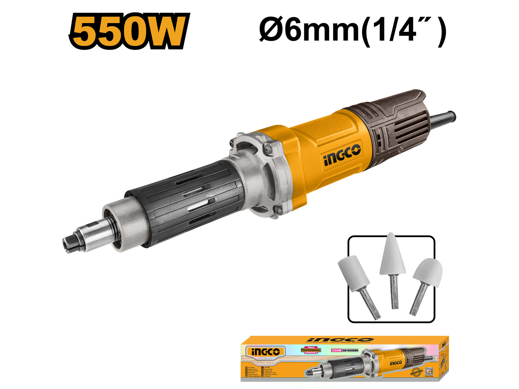 ESMERIL RECTO 550W, 1/4"