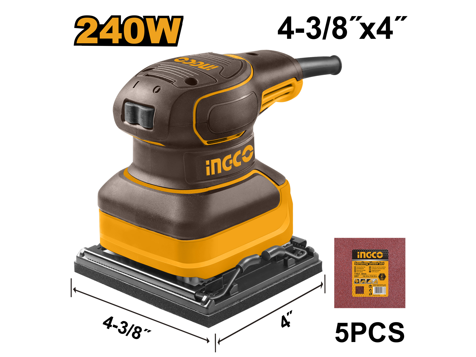LIJADORA DE PALMA 240W, 4 3/8"
